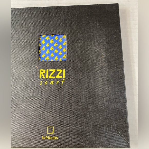 NWOT Vintage 1996 James Rizzi te Neues handmade Bird scarf silk - Picture 7 of 13